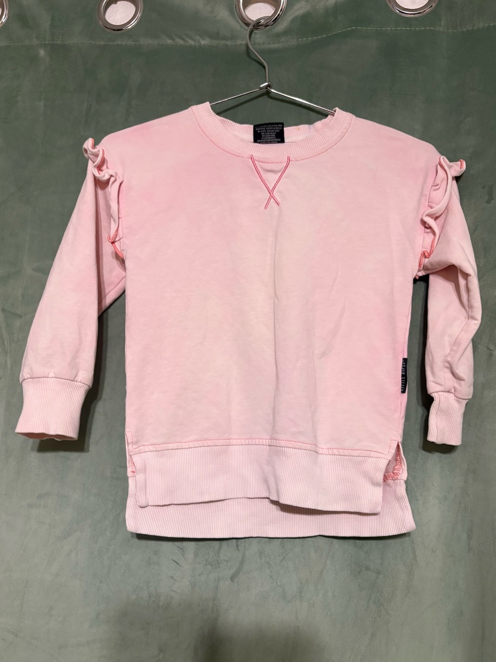 Little Bipsy Collection Crew Neck Pullover w/Ruffle Sleeve 🌵18-24 Months